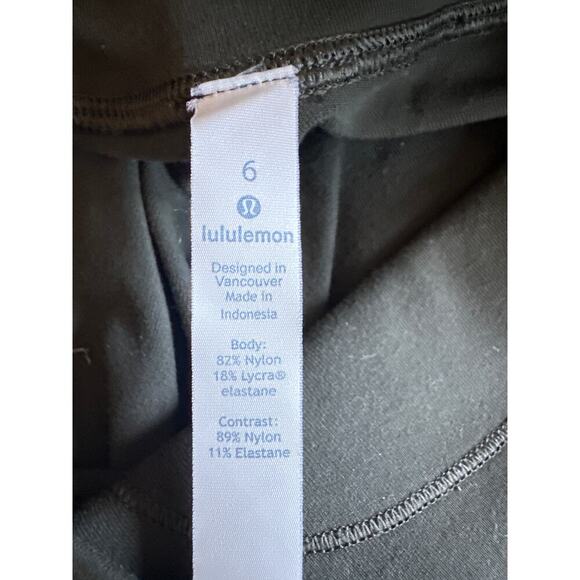 Women’s Lululemon Wunder Under HR Tech Mesh Leggings Olive Green Size 6 - Picture 2 of 6